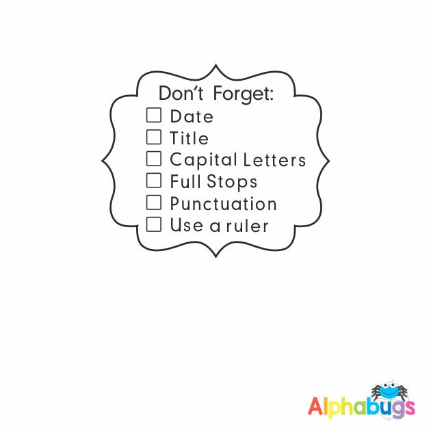 Don't Forget Checklist | Alphabugs