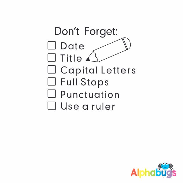 Don't Forget Literacy Checklist | Alphabugs
