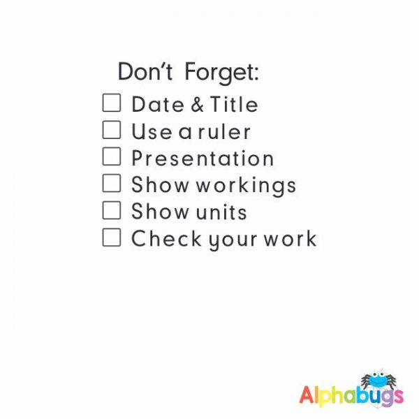 Don’t Forget Numeracy Checklist