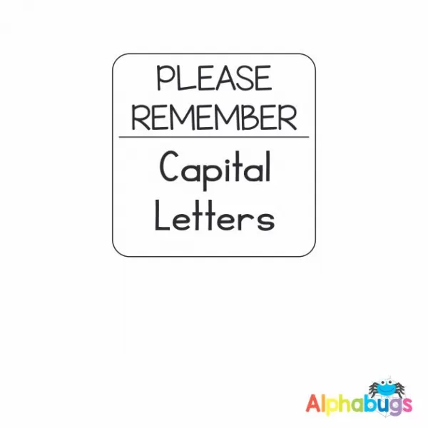 Remember Capital Letters 3.2cm Stamp (Self-Inking)