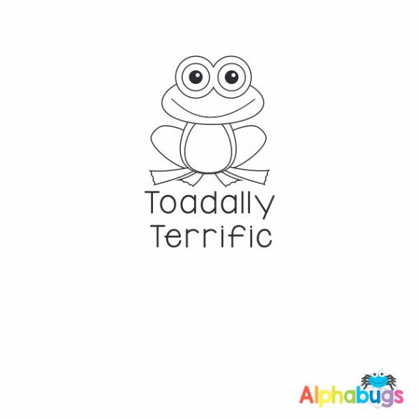 Toadally Terrific 3cm Stamp