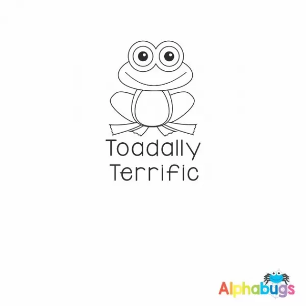 Toadally Terrific 3cm Stamp