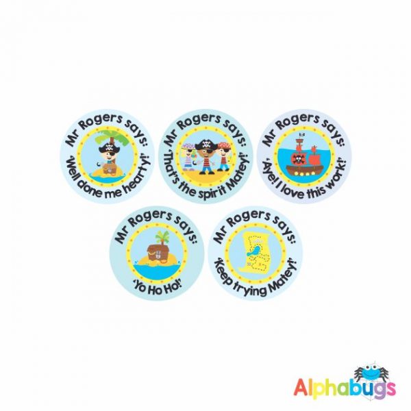 Pre-Designed Personalised Stickers – Ahoy Matey 2