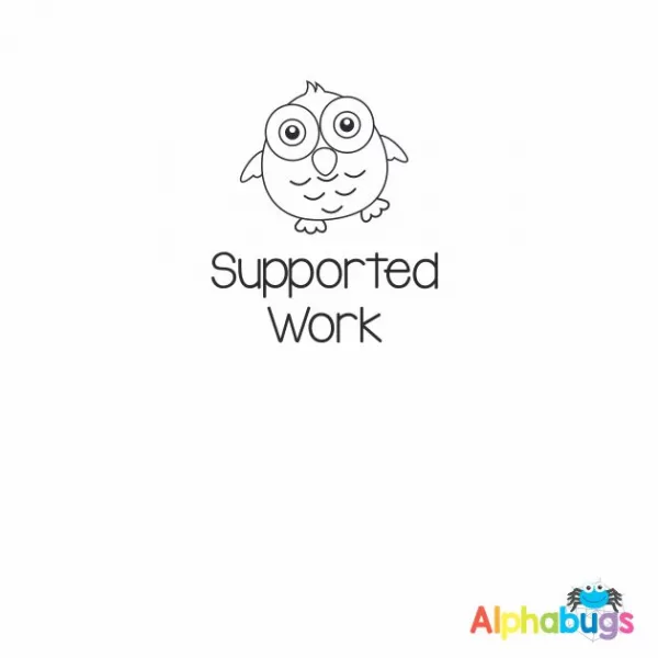 Supported work 3cm Stamp