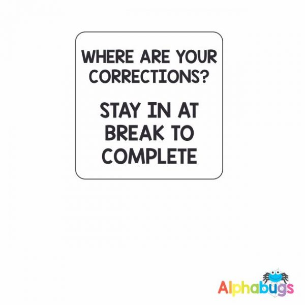 Where are your corrections? 3.2cm Stamp (Self-Inking)