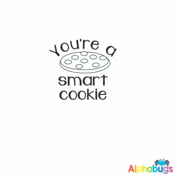 Smart cookie  3cm Stamp
