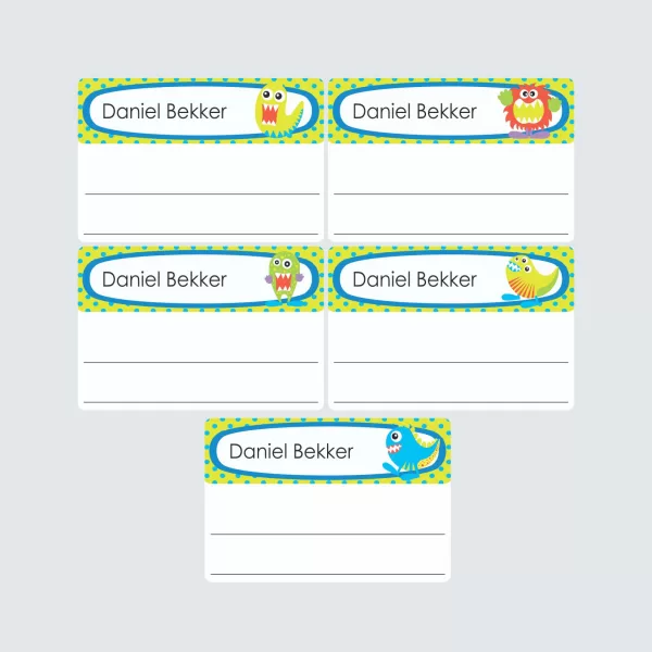 Large Book Labels – Monstrous Monsters