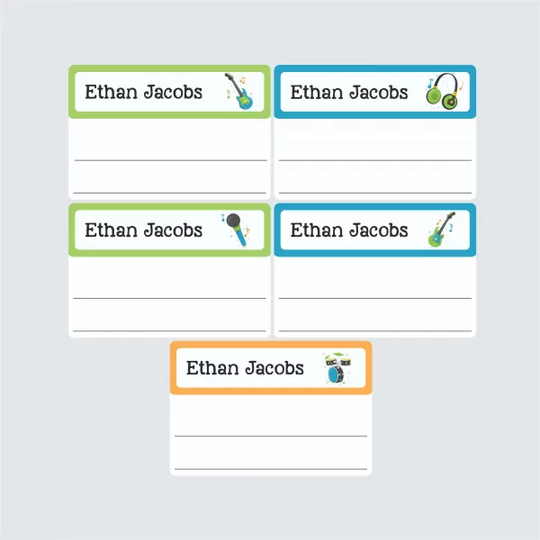 Large Book Labels – Be a Rockstar