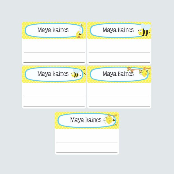 Large Book Labels – Busy Bees