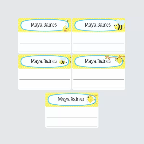 Large Book Labels – Busy Bees
