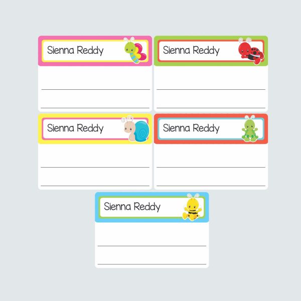 Large Book Labels – Cute as a Bug