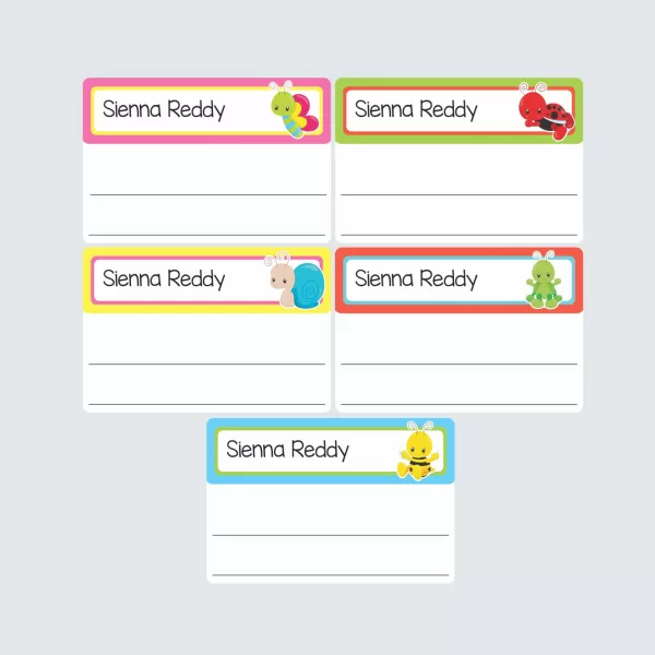 Large Book Labels – Cute as a Bug