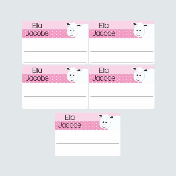Large Book Labels – Little Lamb