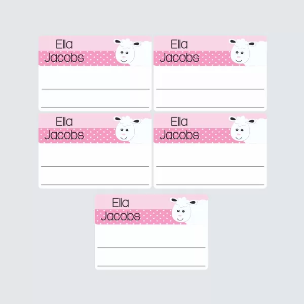 Large Book Labels – Little Lamb