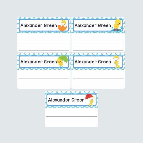 Large Book Labels – Puddle Ducks