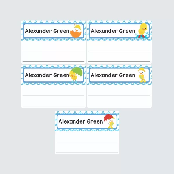 Large Book Labels – Puddle Ducks
