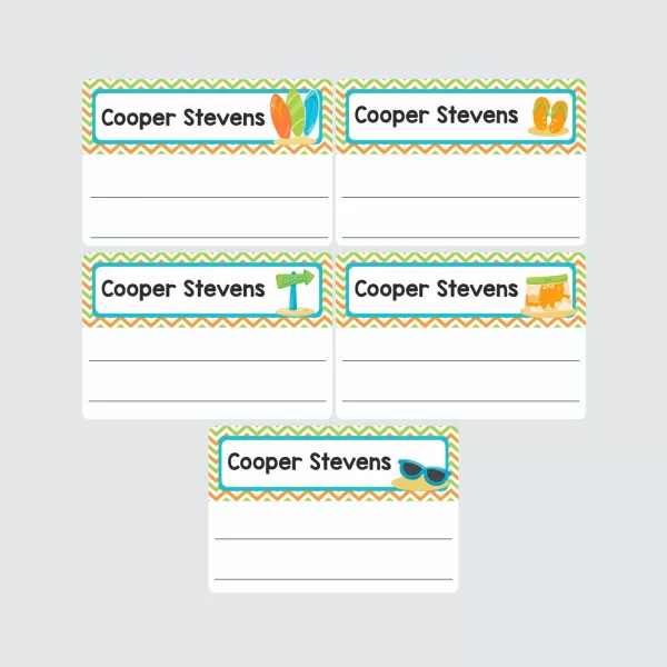 Large Book Labels – Surfs Up