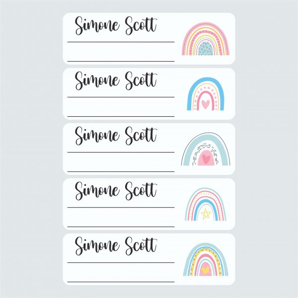 Small Book Labels – Over The Rainbow
