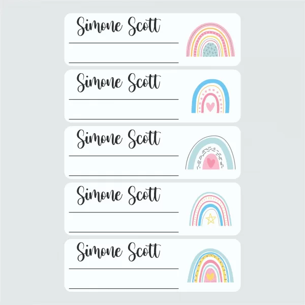 Small Book Labels – Over The Rainbow