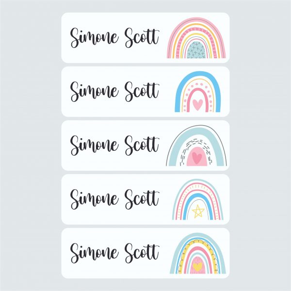 Large Name Labels – Over The Rainbow