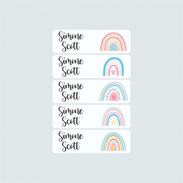Small Name Labels – Over The Rainbow