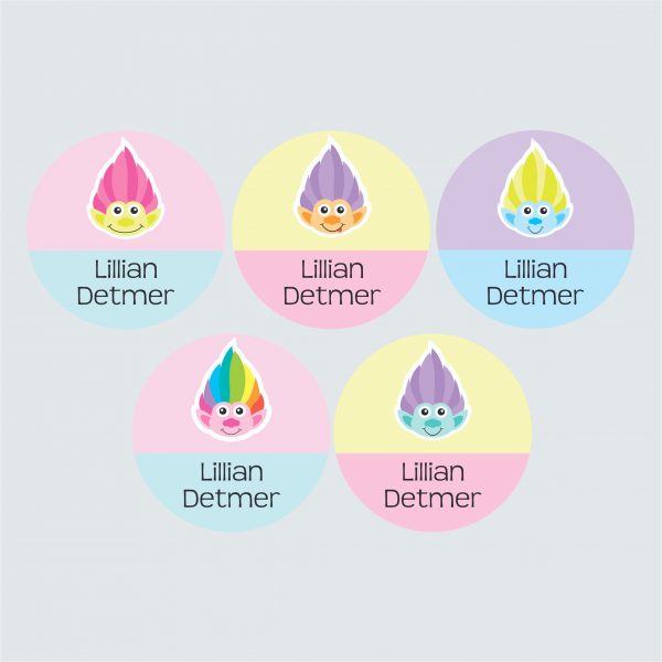 Large Round Labels – Troublesome Trolls