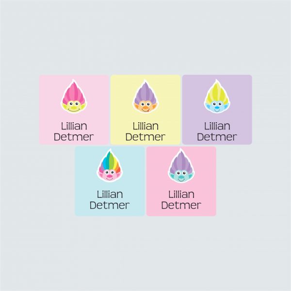 Square Labels – Troublesome Trolls