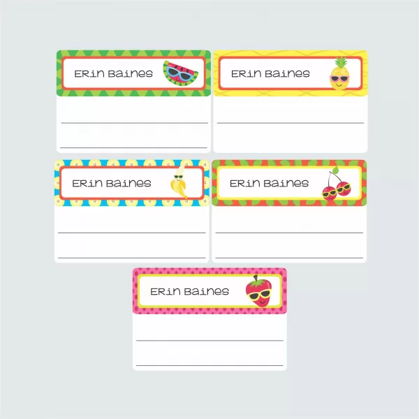 Large Book Labels – Cutie Fruity