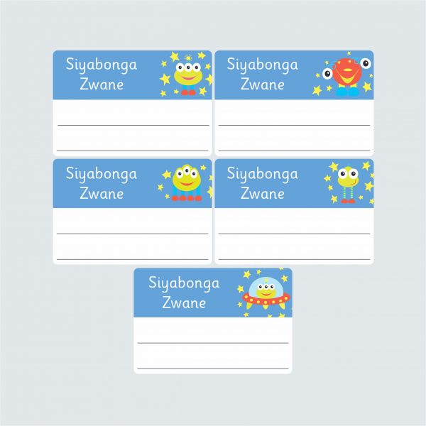 Large Book Labels – Alien Invasion