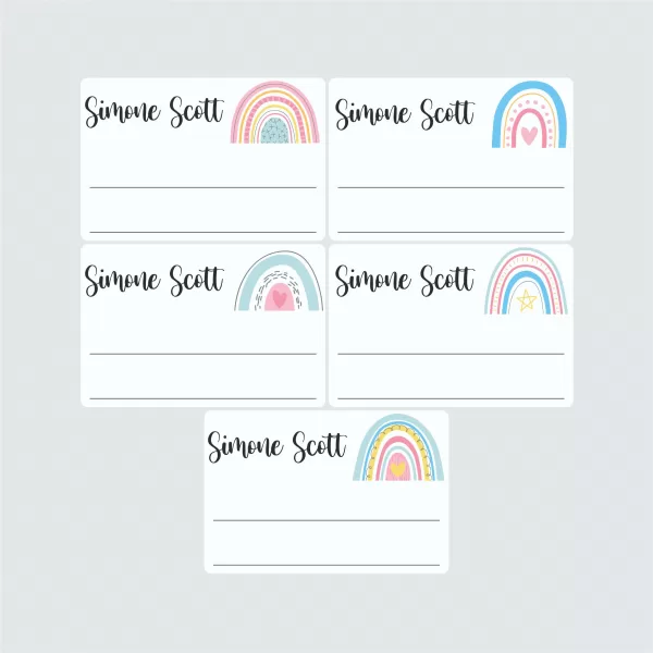 Large Book Labels – Over The Rainbow