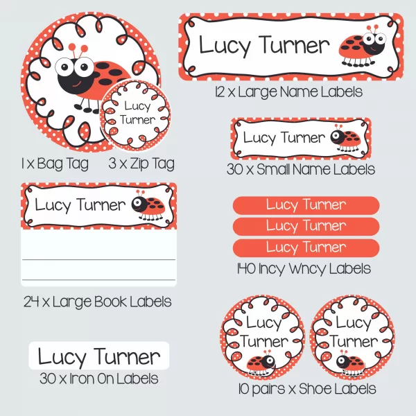 Super Duper Label Pack – Little Ladybug