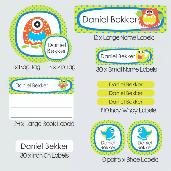 Super Duper Label Pack – Monstrous Monsters