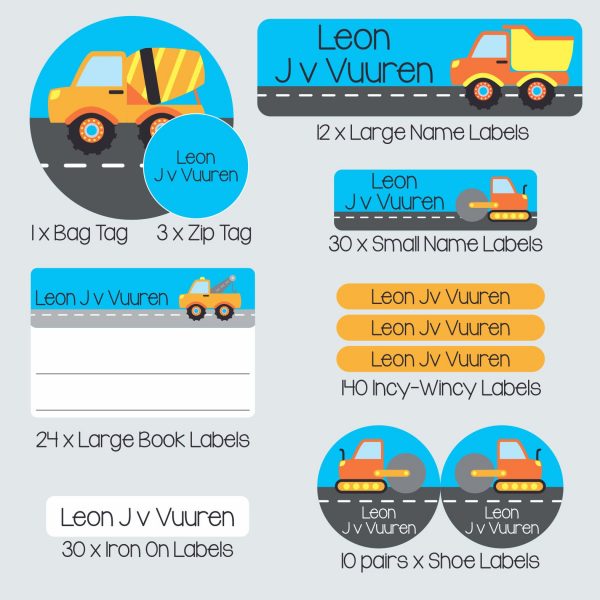Super Duper Label Pack – Boys at Work