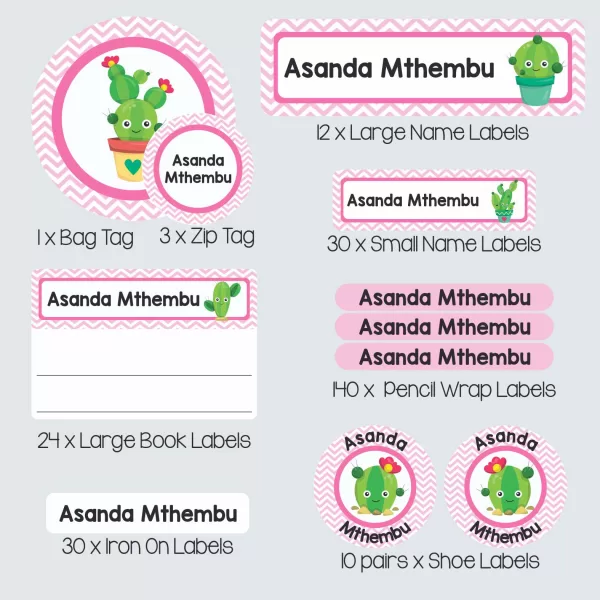 Super Duper Label Pack – Cactus Makes Perfect