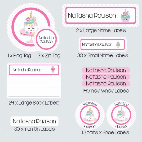 Super Duper Label Pack – Unicorn Treats