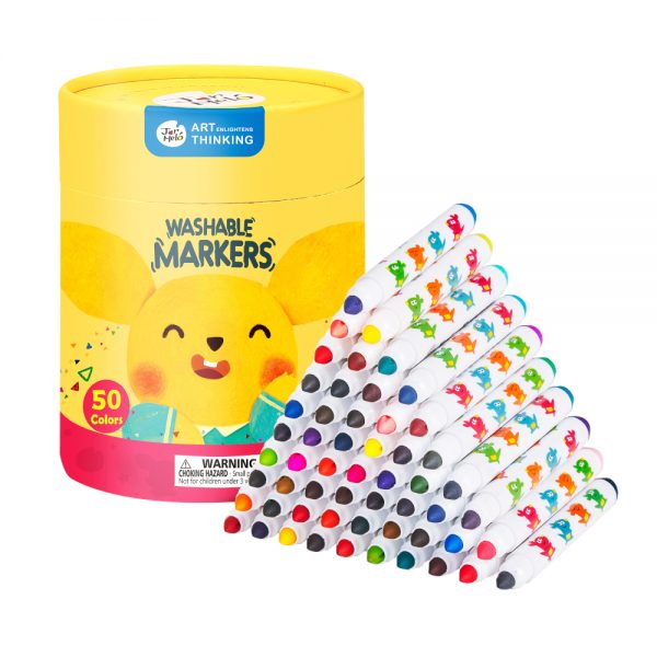 Jar Meló – Washable Markers – Baby Roo 50 Colours