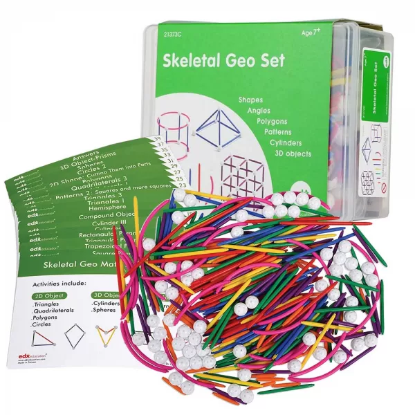 EDX Education – Skeletal Geo – Classroom Set with 20 Double-Sided Cards – 330pcs