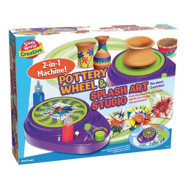 Small World Toys – Pottery Wheel & Splash Art Studio Set