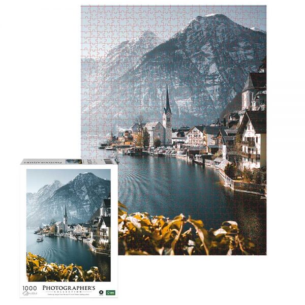 Ambassador – Photographers Collection 1000 Piece Puzzle – Lakeside Winter Village