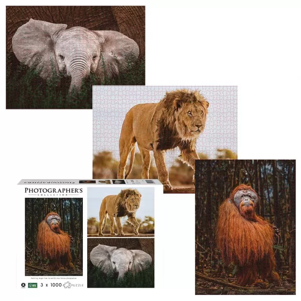 Ambassador – Photographers Collection: 3 x 1000 Piece Puzzle Bundle – Into the Wild