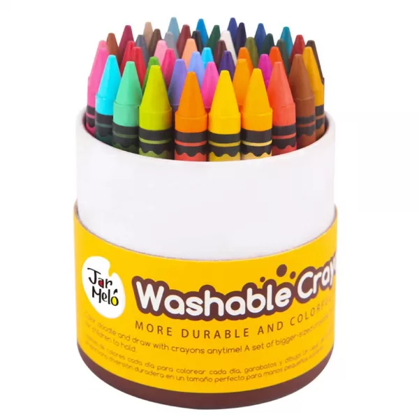 Jar Meló – Wax Crayons Washable – 48 Colours