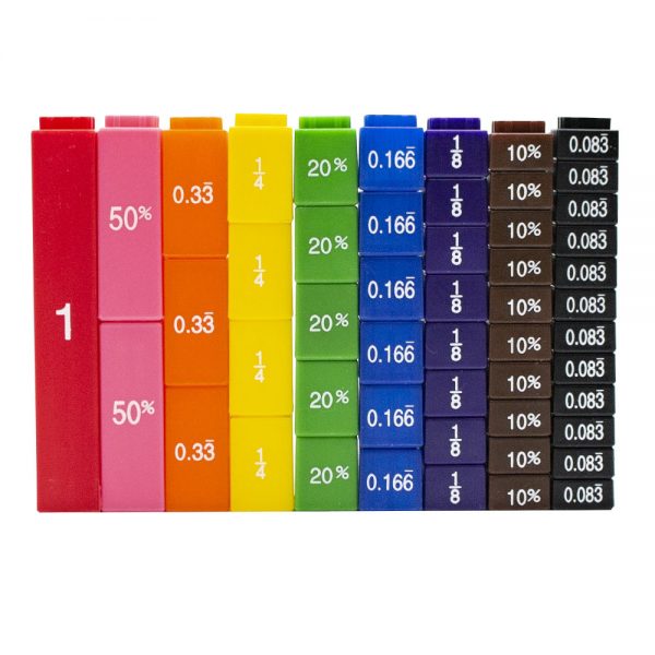 Greenbean Mathematics – Equivalency Cubes Set of 51 in Polybag
