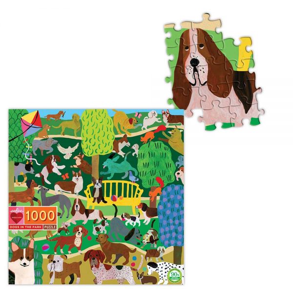eeBoo – Dogs in the Park 1000pc Puzzle