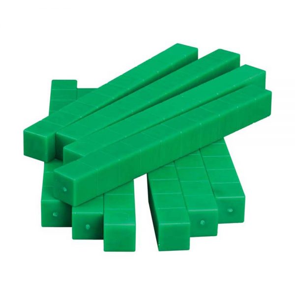 EDX Education – Base Ten – Plastic – Green Rods – 50pcs Polybag