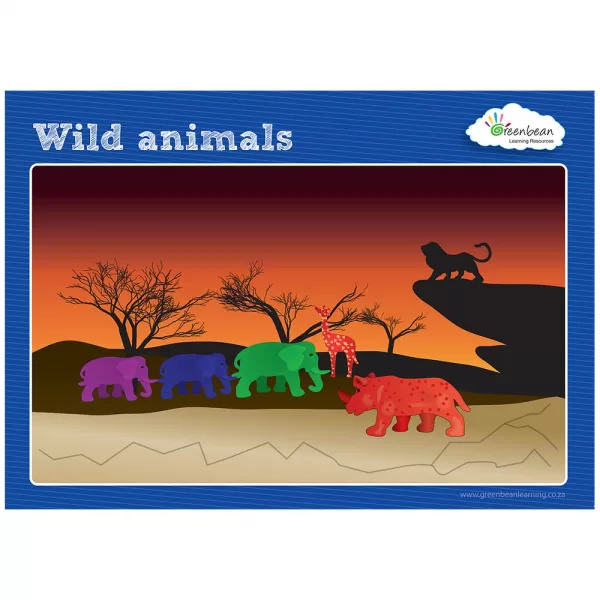 EDX Education – Activity Cards – Wild Animal Counters