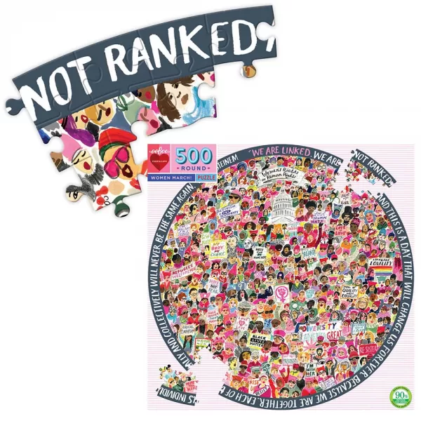 eeBoo – Women March 500pc Round Puzzle