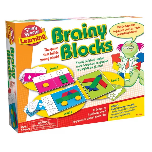 Small World Toys – Brainy Blocks – 34pcs