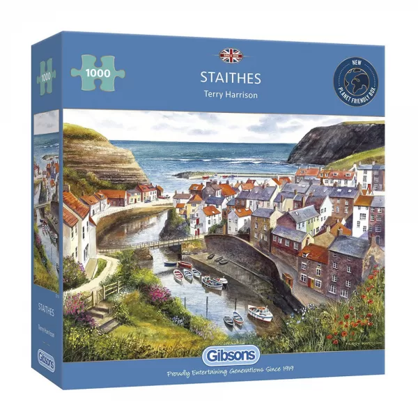 Gibsons – Staithes 1000 Piece Jigsaw Puzzle