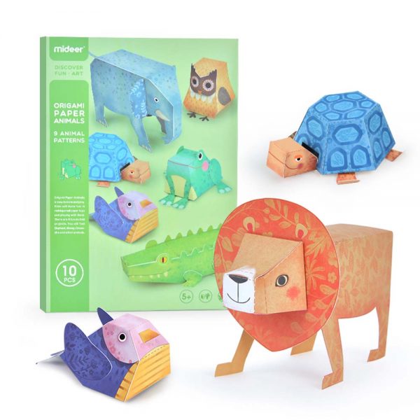 Mideer – 3D Animal Themed Origami Paper Craft Set