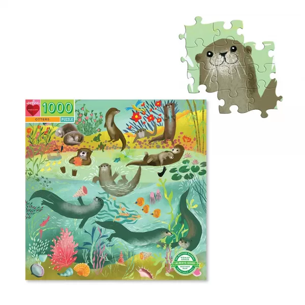 eeBoo – Otters 1000 Piece Puzzle